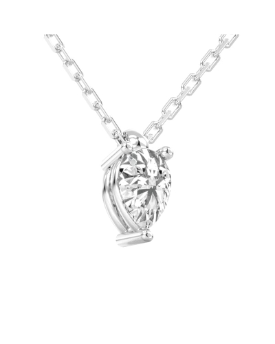 collier diamant princesse en or blanc 18k