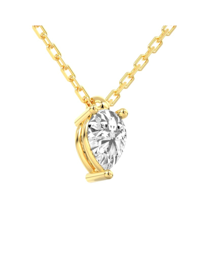 collier diamant princesse en or jaune 18k