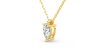collier diamant princesse en or jaune 18k
