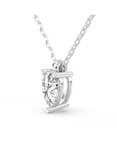 collier diamant princesse en or blanc 18k