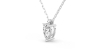 collier diamant princesse en or blanc 18k