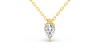 collier diamant princesse en or jaune 18k