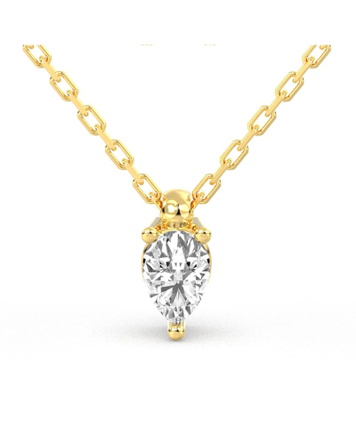 collier diamant princesse en or jaune 18k