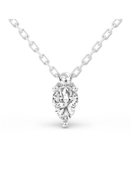 collier diamant princesse en or rose 18k 2