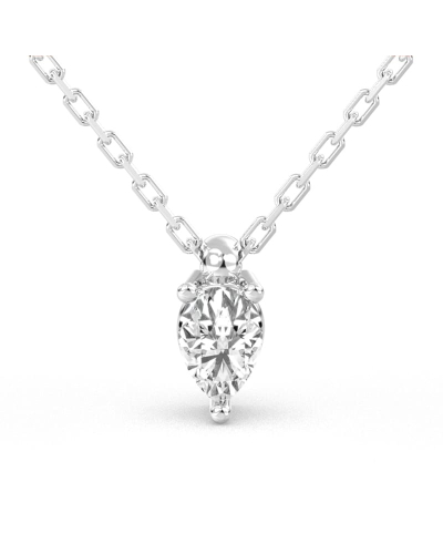 collier diamant princesse en or blanc 18k