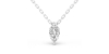collier diamant princesse en or blanc 18k