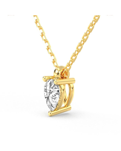 collier diamant princesse en or jaune 18k