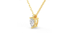 collier diamant princesse en or jaune 18k
