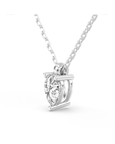 collier diamant princesse en or blanc 18k