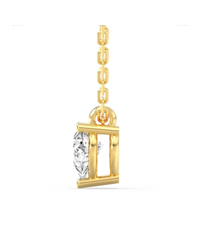 collier diamant princesse en or jaune 18k
