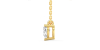 collier diamant princesse en or jaune 18k