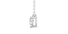 collier diamant princesse en or blanc 18k