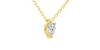 collier diamant princesse en or jaune 18k