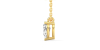 collier diamant princesse en or jaune 18k