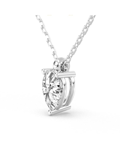 collier diamant princesse en or blanc 18k