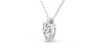 collier diamant princesse en or blanc 18k