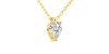 collier diamant princesse en or jaune 18k