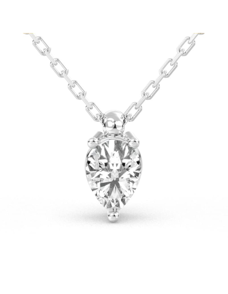 collier diamant princesse en or rose 18k 2