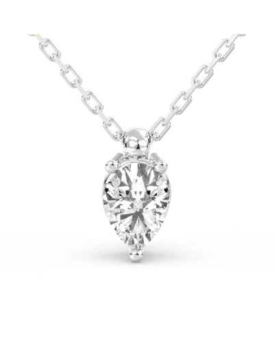 collier diamant princesse en or blanc 18k