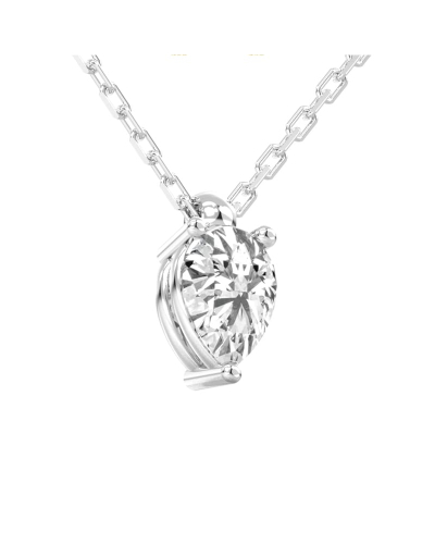 collier diamant princesse en or blanc 18k