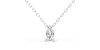collier diamant ovale en or blanc 18k