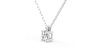 collier diamant ovale en or blanc 18k