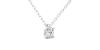 collier diamant ovale en or blanc 18k