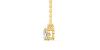 collier diamant ovale en or jaune   18k