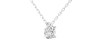 collier diamant ovale en or blanc   18k