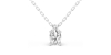 collier diamant ovale en or blanc   18k