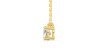 collier diamant ovale en or jaune   18k