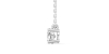 collier diamant ovale en or blanc   18k