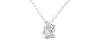 collier diamant ovale en or blanc   18k