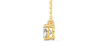 collier diamant ovale en or jaune   18k