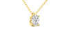 collier diamant ovale en or jaune   18k