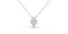 collier diamant coeur en or blanc 18k