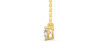collier diamant coeur en or jaune 18k