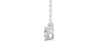 collier diamant coeur en or blanc 18k
