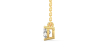 collier diamant coeur en or jaune 18k