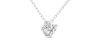 collier diamant coeur en or blanc 18k