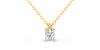 collier diamant coeur en or jaune 18k