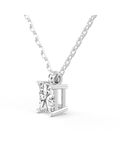 collier diamant coeur en or blanc 18k
