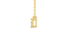 collier diamant coeur en or jaune 18k