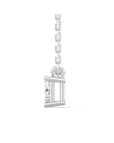collier diamant coeur en or blanc 18k