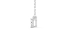 collier diamant coeur en or blanc 18k