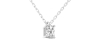 collier diamant coeur en or blanc 18k