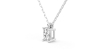 collier diamant coeur en or blanc 18k