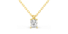 collier diamant coeur en or jaune 18k