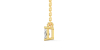 collier diamant coeur en or jaune 18k