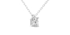 collier diamant coeur en or blanc 18k